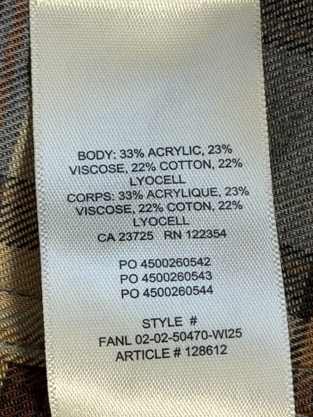 Aritzia Sunday Best Maple Shirt In Ares Check | Size S - Picture 12 of 14
